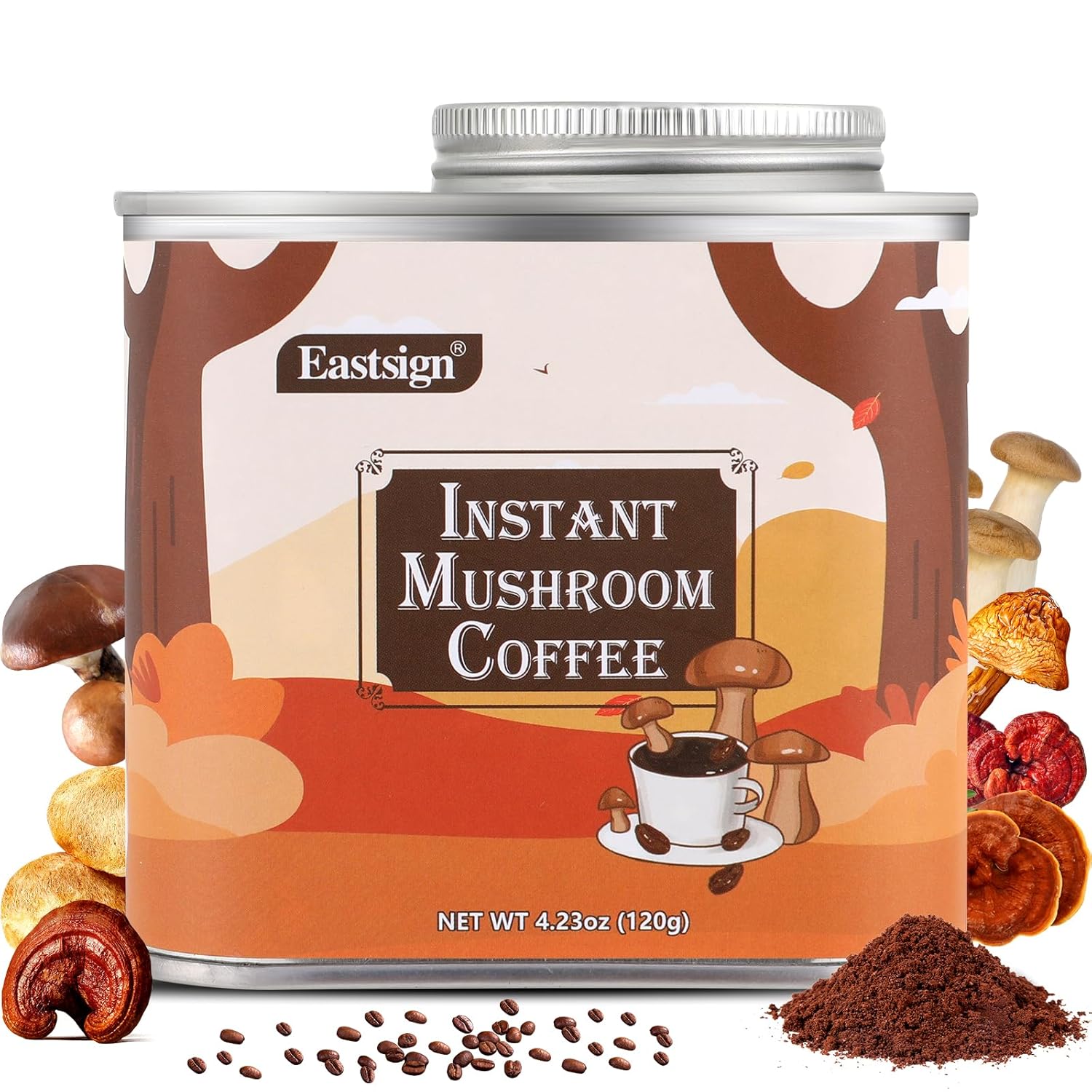 Eastsign Mushroom Coffee Blend - Boost Energy & Focus