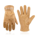 Kids Leather Work Gloves for Ages 3-11 - Real Deerskin Protection