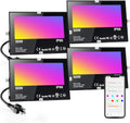 LED Flood Light Outdoor 500W Equivalent RGBW - App Control & Timing