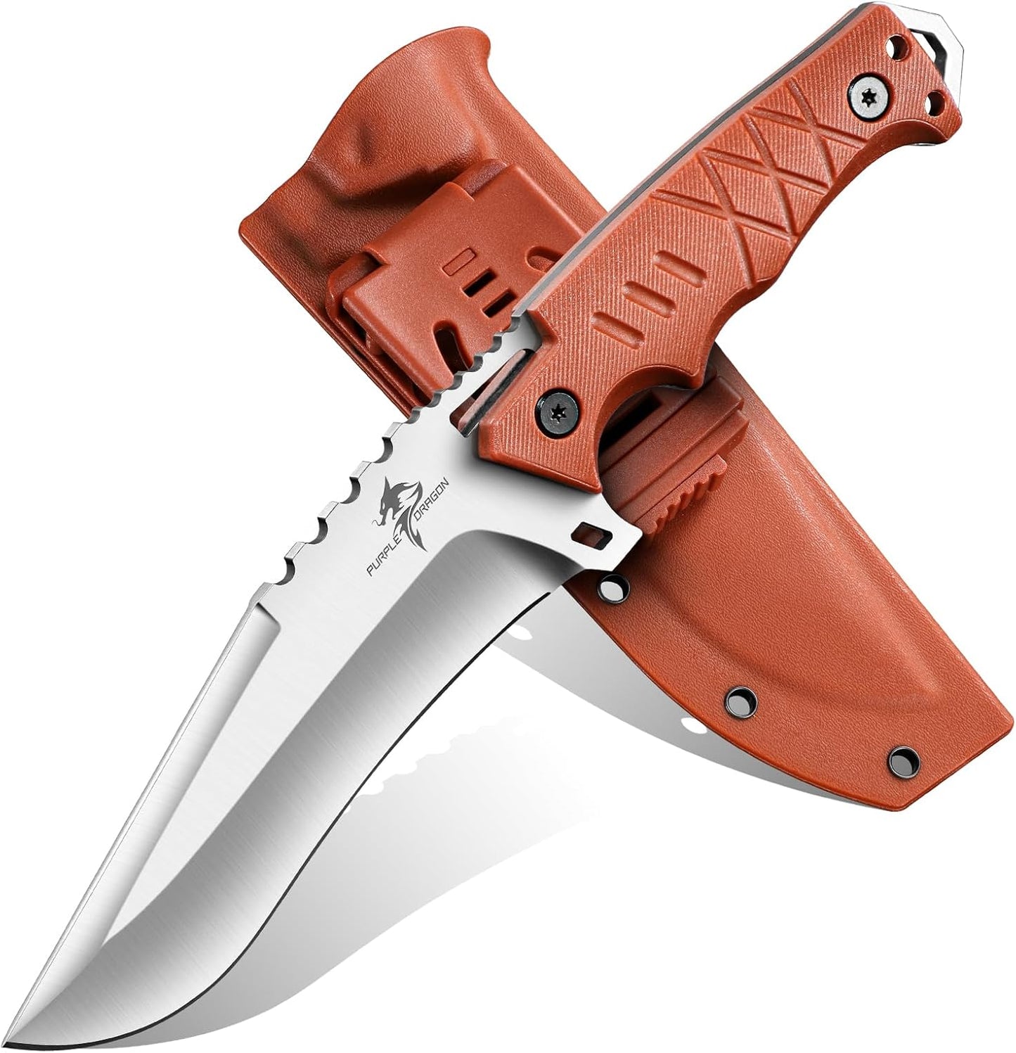 Purple Dragon Camping Knife - D2 Steel Survival Gear for Men