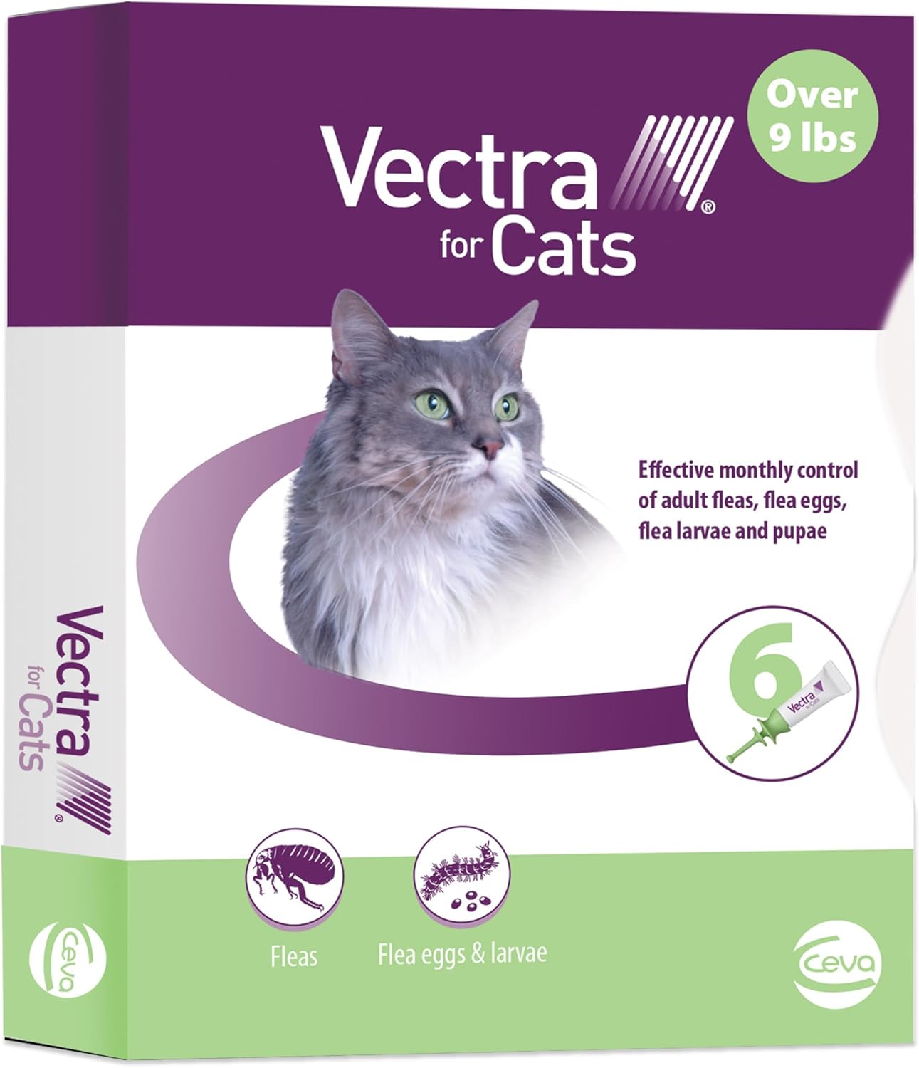 Vectra Feline Treatment for Cats Over 9 lbs - 6 Count Pack