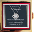 To My Beautiful Daughter Necklace from Mom & Dad - Heartfelt Gift