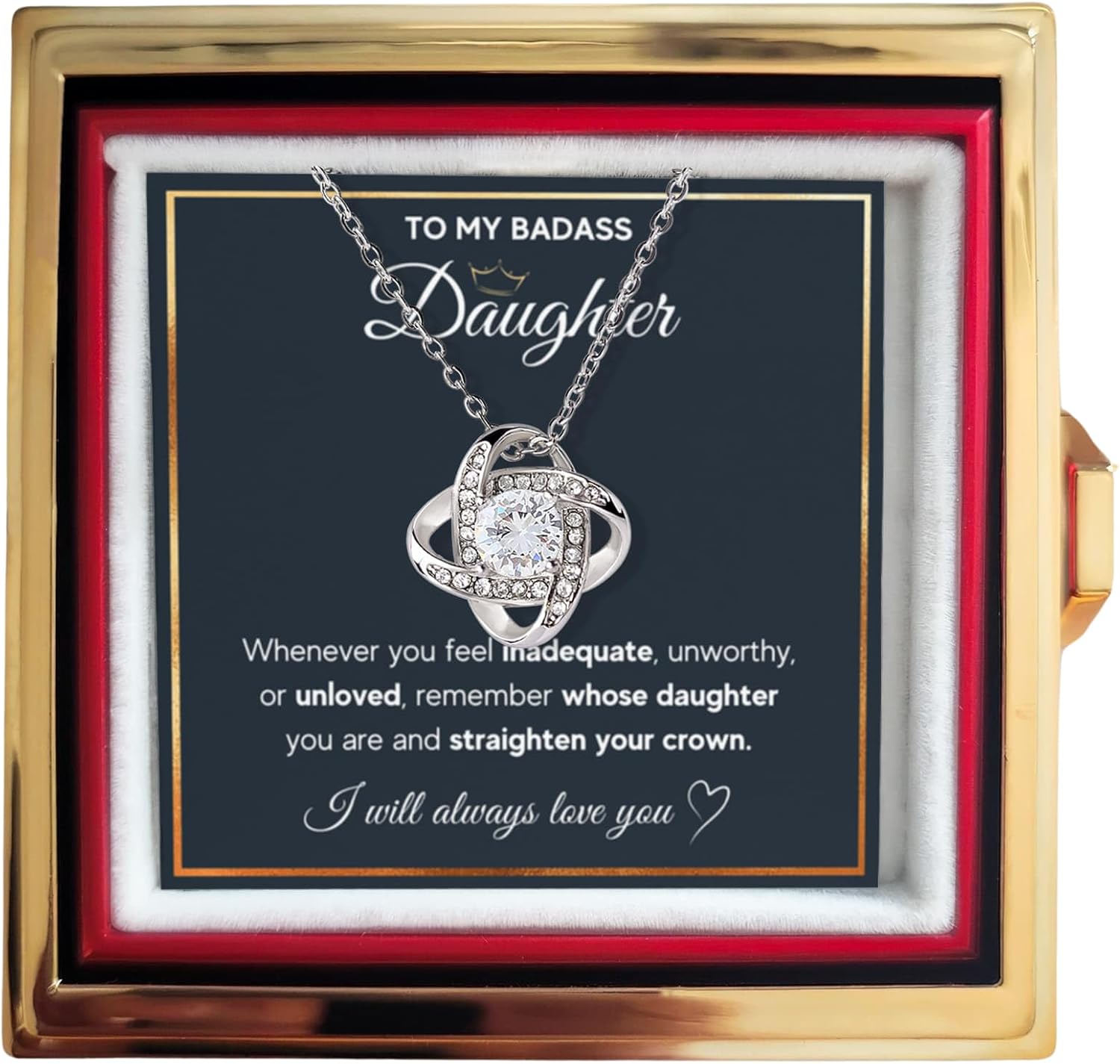 To My Beautiful Daughter Necklace - Heartfelt Gift from Parents