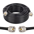 PL259 100ft UHF Coax Cable - Low Loss RG58 for CB and Ham Radio
