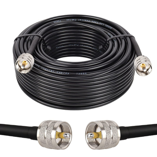 PL259 100ft UHF Coax Cable for CB and Ham Radio Use