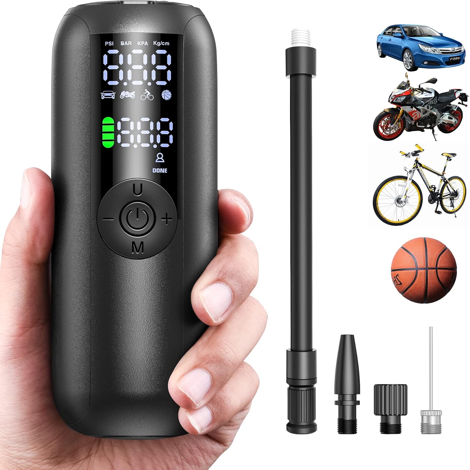 Portable Electric Tire Pump - Inflate Anywhere!