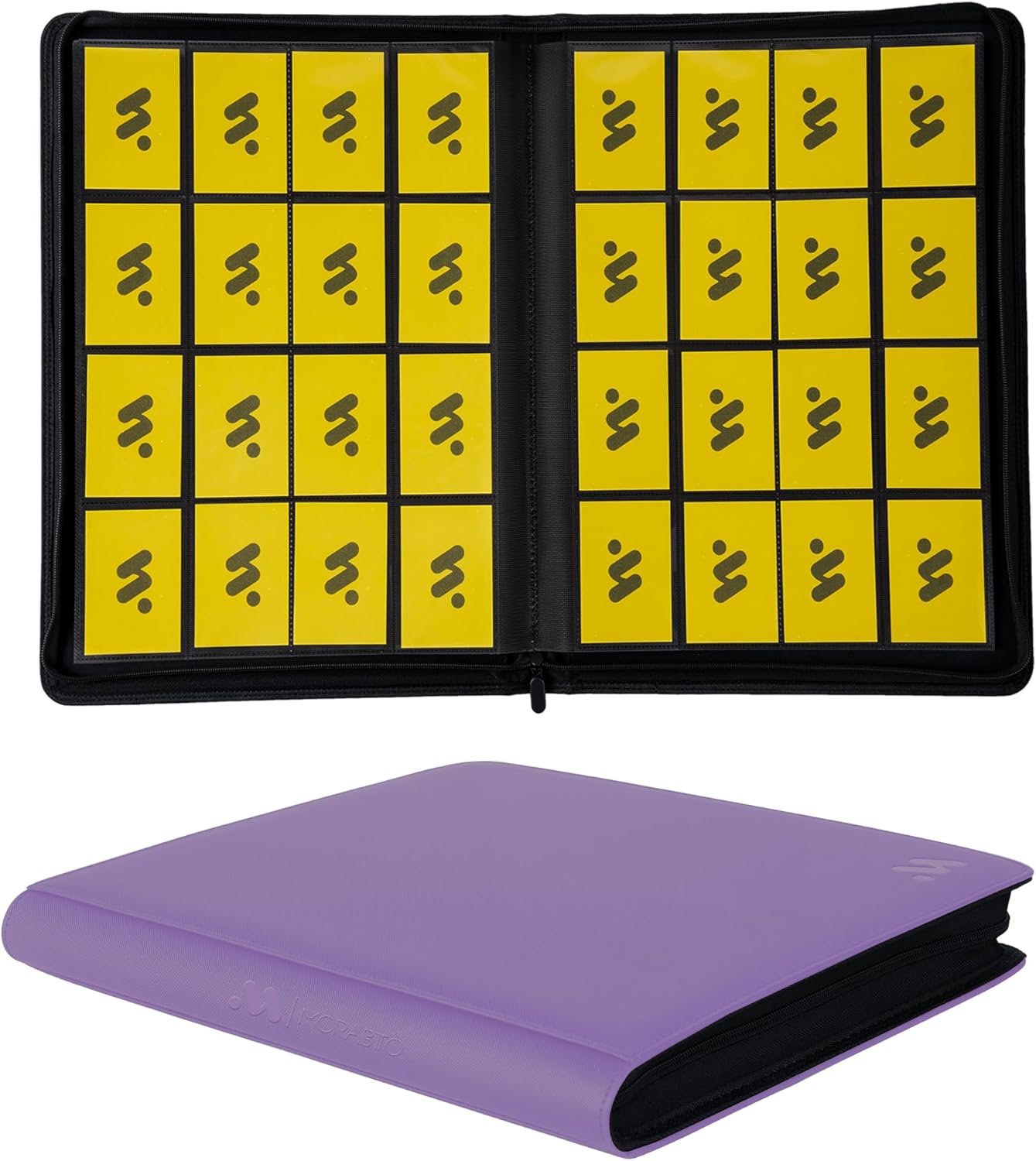 16 Pocket Card Binder for Trading Cards - Lavender Purple