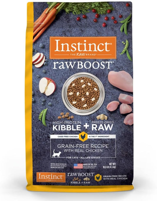 Instinct Raw Boost High Protein Grain Free Cat Food 10 lb Bag