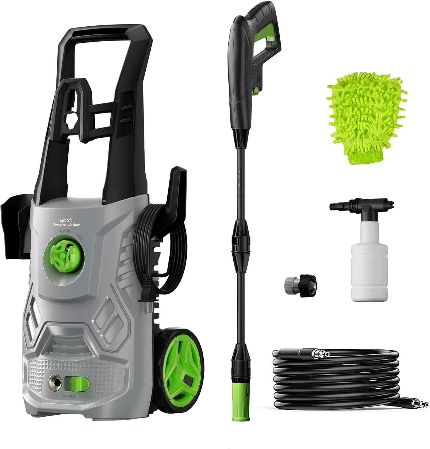 Powerful 4200PSI Pressure Washer with Foam Cannon for Cleaning