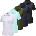 Women's Polo Shirts Lightweight Quick Dry Short Sleeve Polo