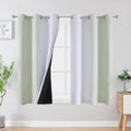Ombre Blackout Curtains 42Wx54L 2 Panels - Full Room Darkening
