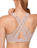 Yvette Sports Bra High Impact Adjustable Criss Cross Back - Full much