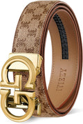 Ratchet Belts for Men Leather Click Belt 1 3/8 in - Adjustable Fit