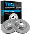 TRQ Front Brake Rotors Set Vented Compatible with 2007-2015 Mazda CX-9