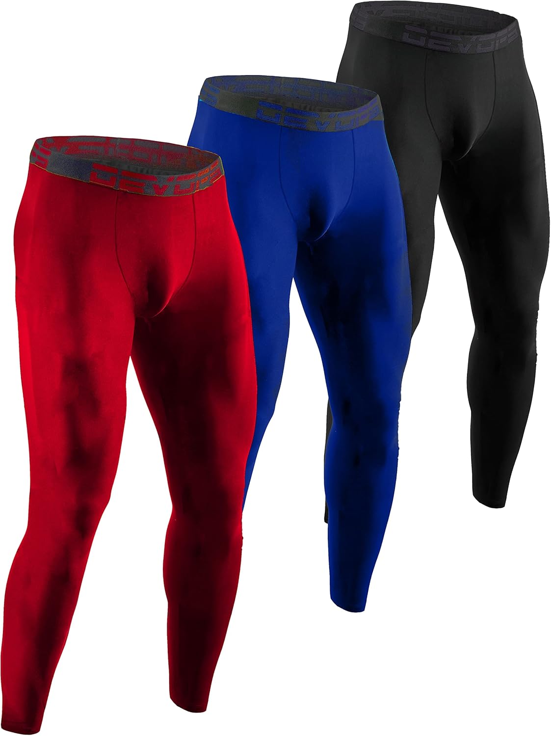 DEVOPS Men's Compression Pants for All-Season Athletic Wear