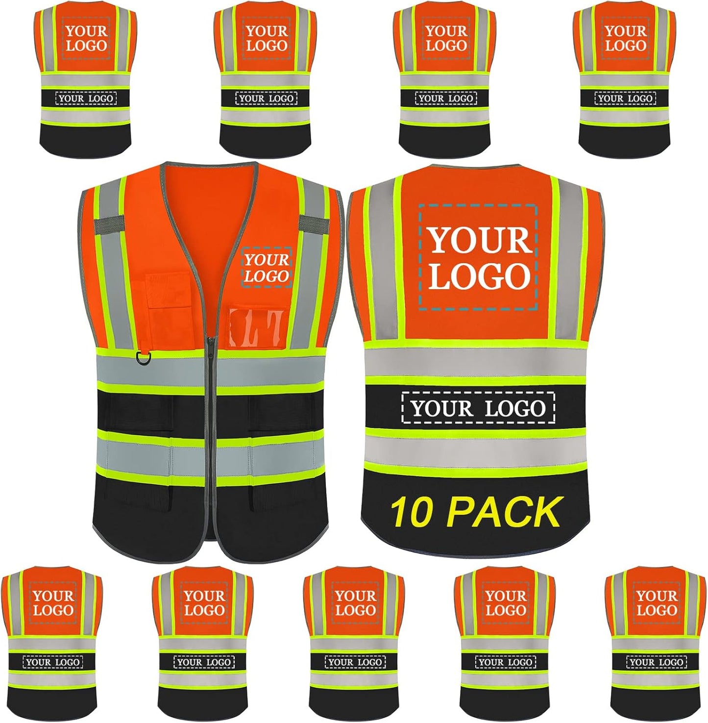 Custom Logo Safety Vest for High Visibility and Comfort