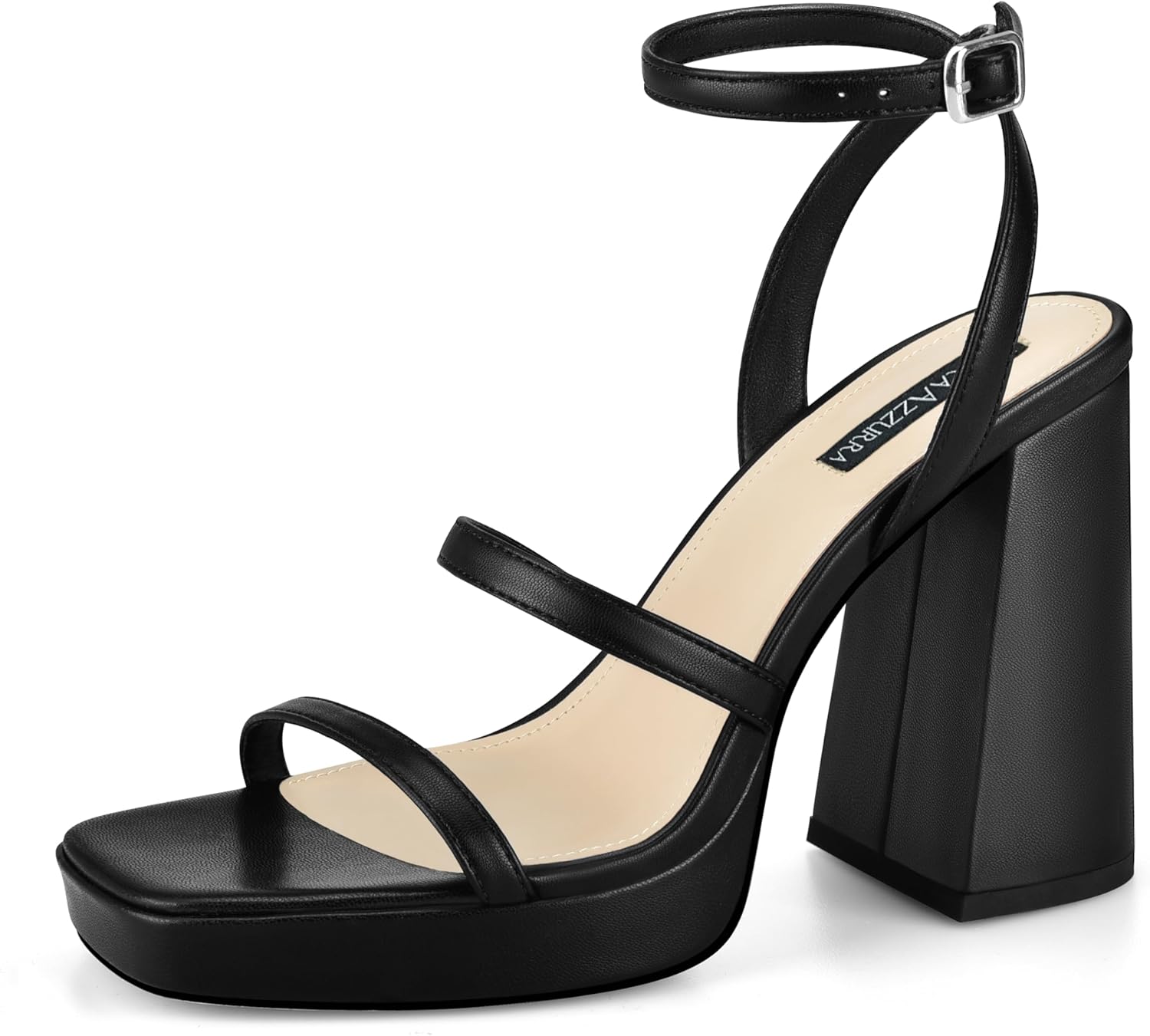MIRAAZZURRA Platform Strappy Heel Sandals for Women Events