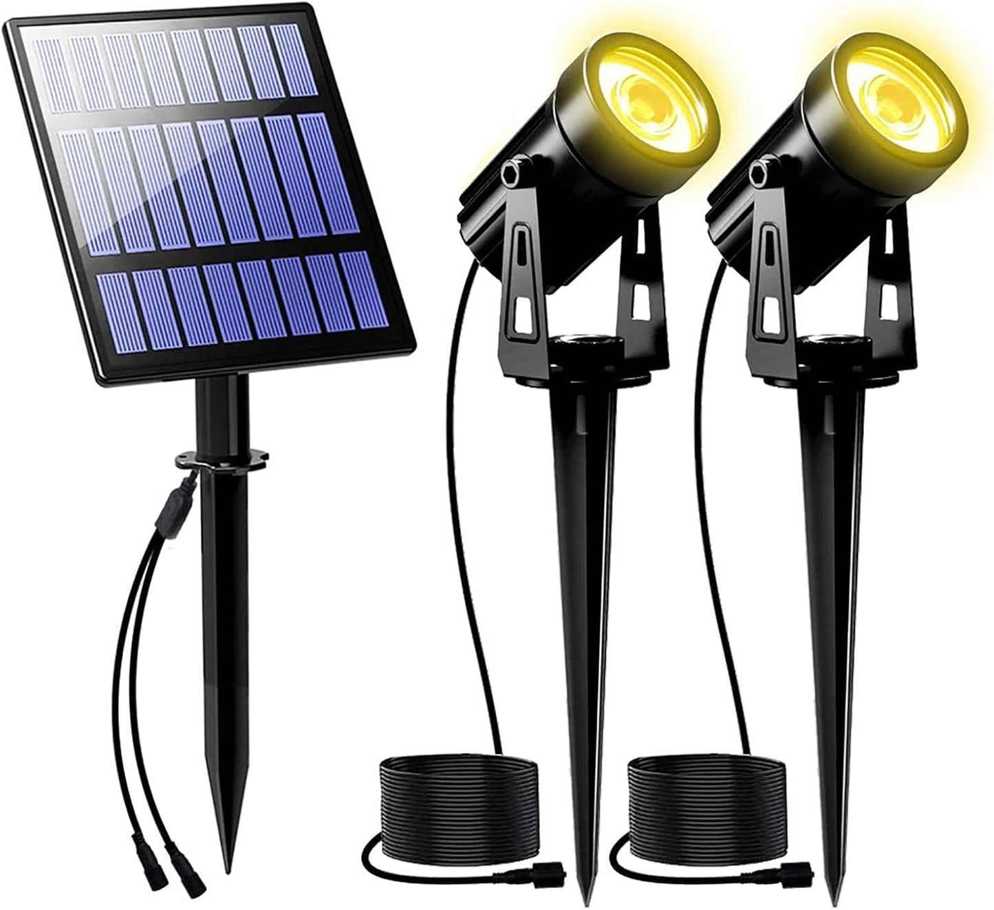 T-SUNUS Solar Landscape Spotlights for Outdoor Garden Lighting