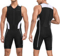 Santic Men's Triathlon Suit Sleeveless Skinsuit for Comfort