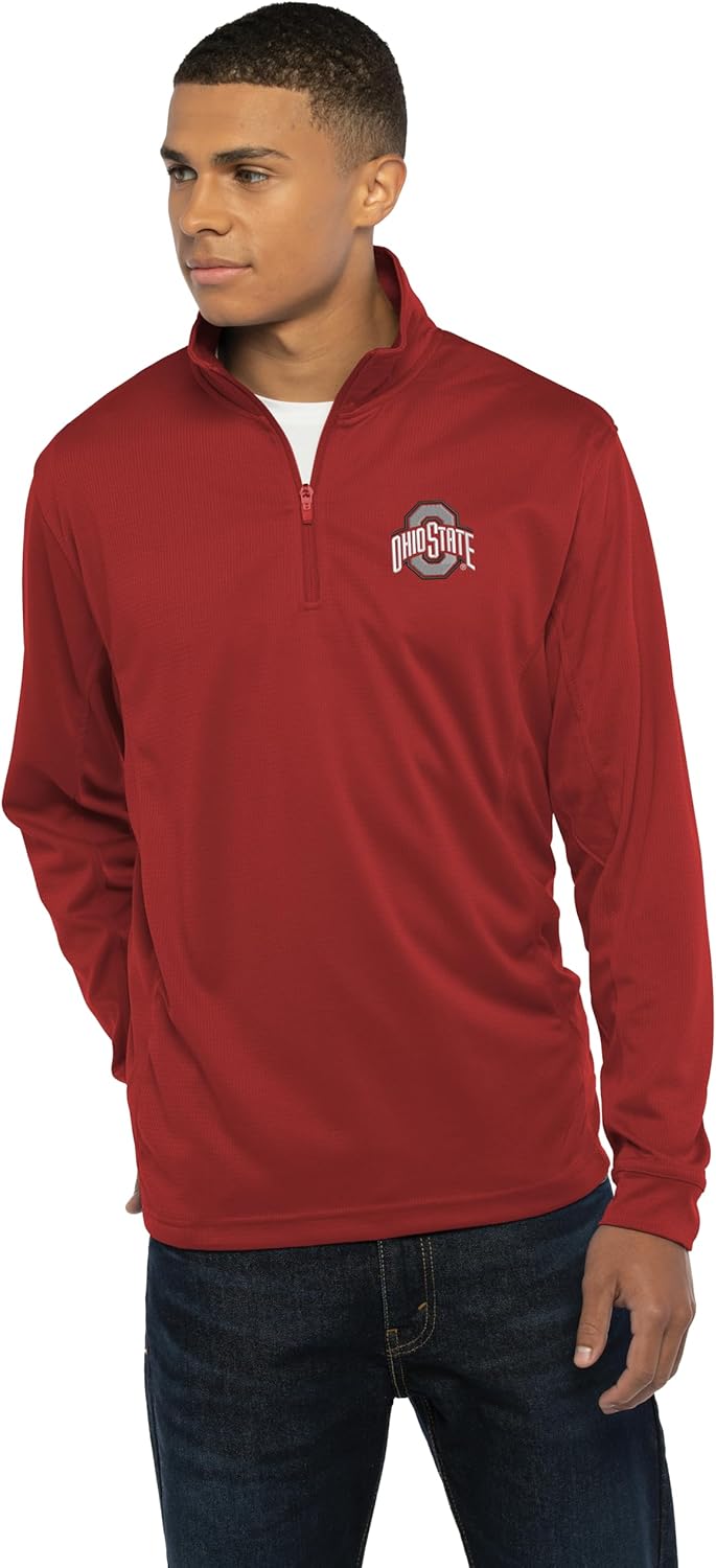 NCAA Men's Collegiate Micro Mesh Performance 1/4 Zip Pullover