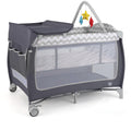 BABY JOY 4 in 1 Pack and Play Portable Playard - Travel Ready