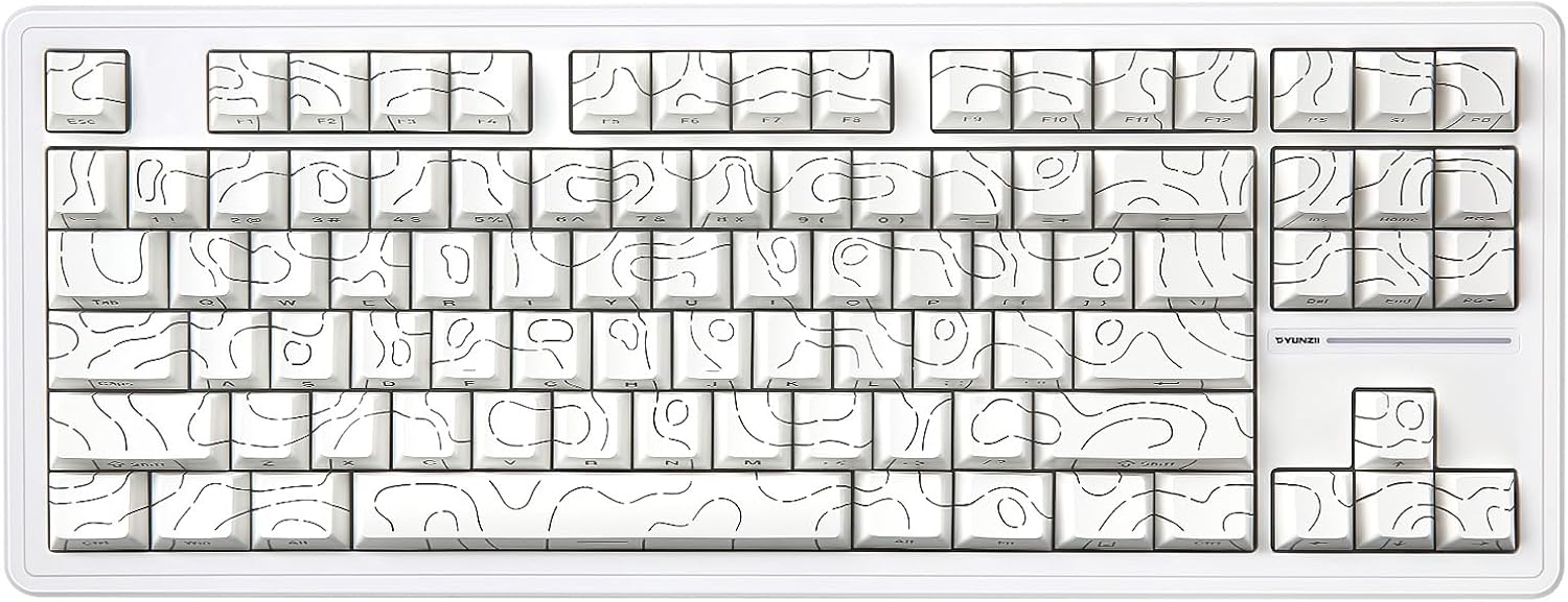 YUNZII YZ87 Wireless Mechanical Keyboard: Hot Swappable BT5.0, NKRO RGB Backlit