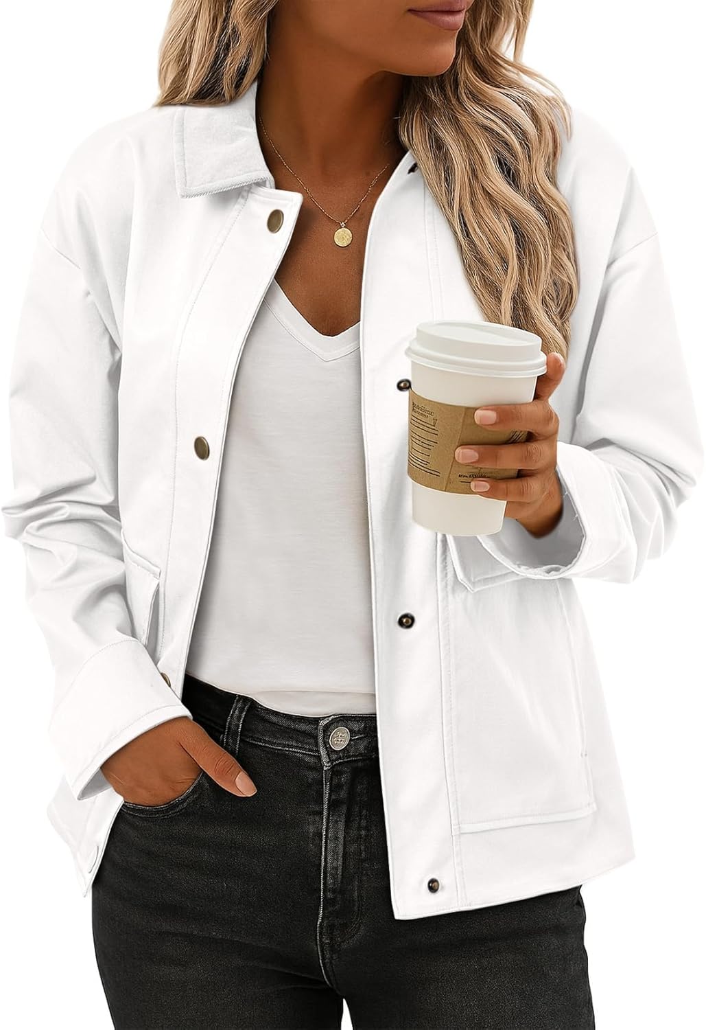 Lightweight Cropped Shackets for Women Fall Fashion 2025