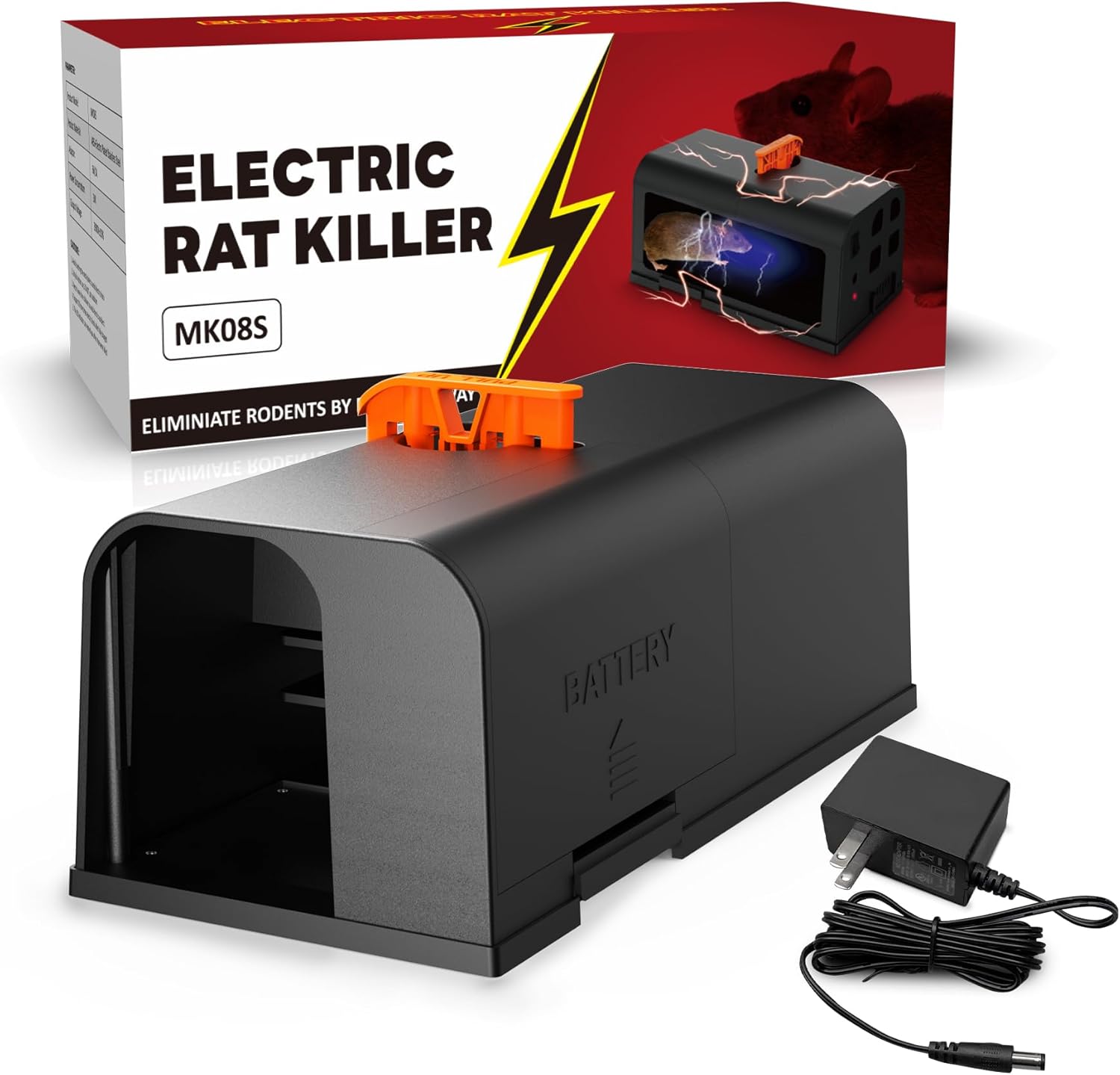 Electric Mouse Trap Zapper with Anti-Escape Design for Home