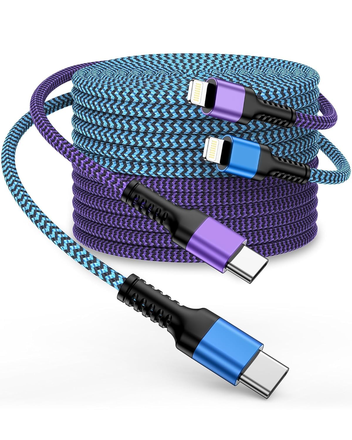 Fast Charge 10ft Apple Lightning Cable - 2Pack for iPhone