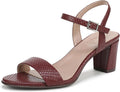 Naturalizer Bristol Sandal - Comfortable 2 1/2in Block Heel almond