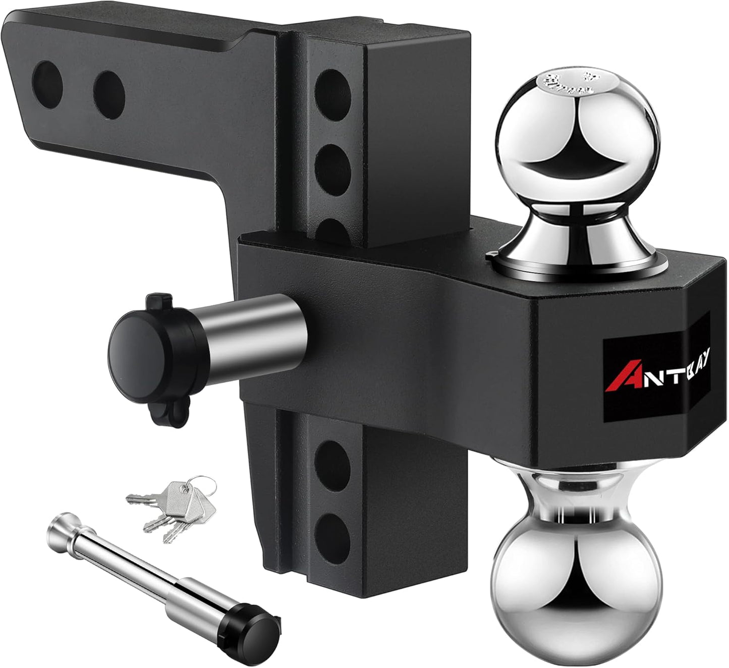Adjustable Trailer Hitch Towing Ball Mounts for Heavy-Duty Use