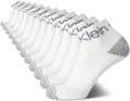 Calvin Klein Mens Quarter Socks 12 Pack - Breathable Cushioned Comfort