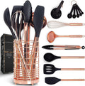 Black and Copper Kitchen Utensils 17-Piece Set - Stylish Starter Set
