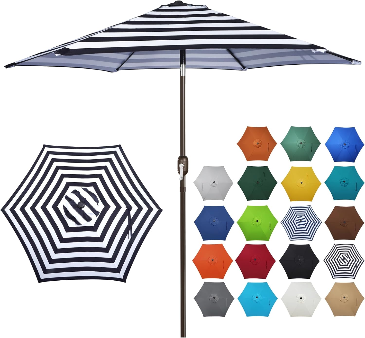 Blissun 7.5 ft Patio Umbrella for Ultimate Outdoor Comfort