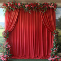 30x10ft Wrinkle Free Red Backdrop Curtain for Parties - Large Soft