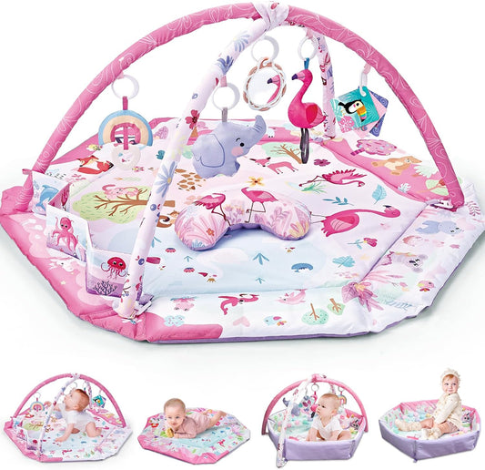 Baby Play Mat Set: 7-in-1 Fun Learning!