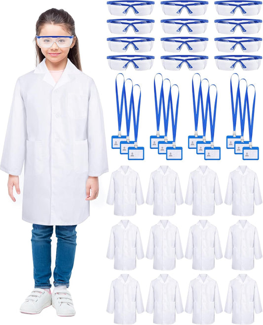 Kids Lab Coat Set for Halloween Doctor Costume Fun and Learning
