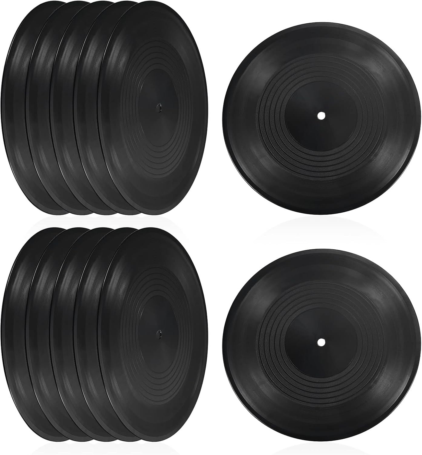 PATIKIL Blank Vinyl Records for Wall Aesthetic Decor 20 Pack