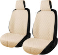 Linen Front Seat Covers for Cars - Breathable Universal Fit