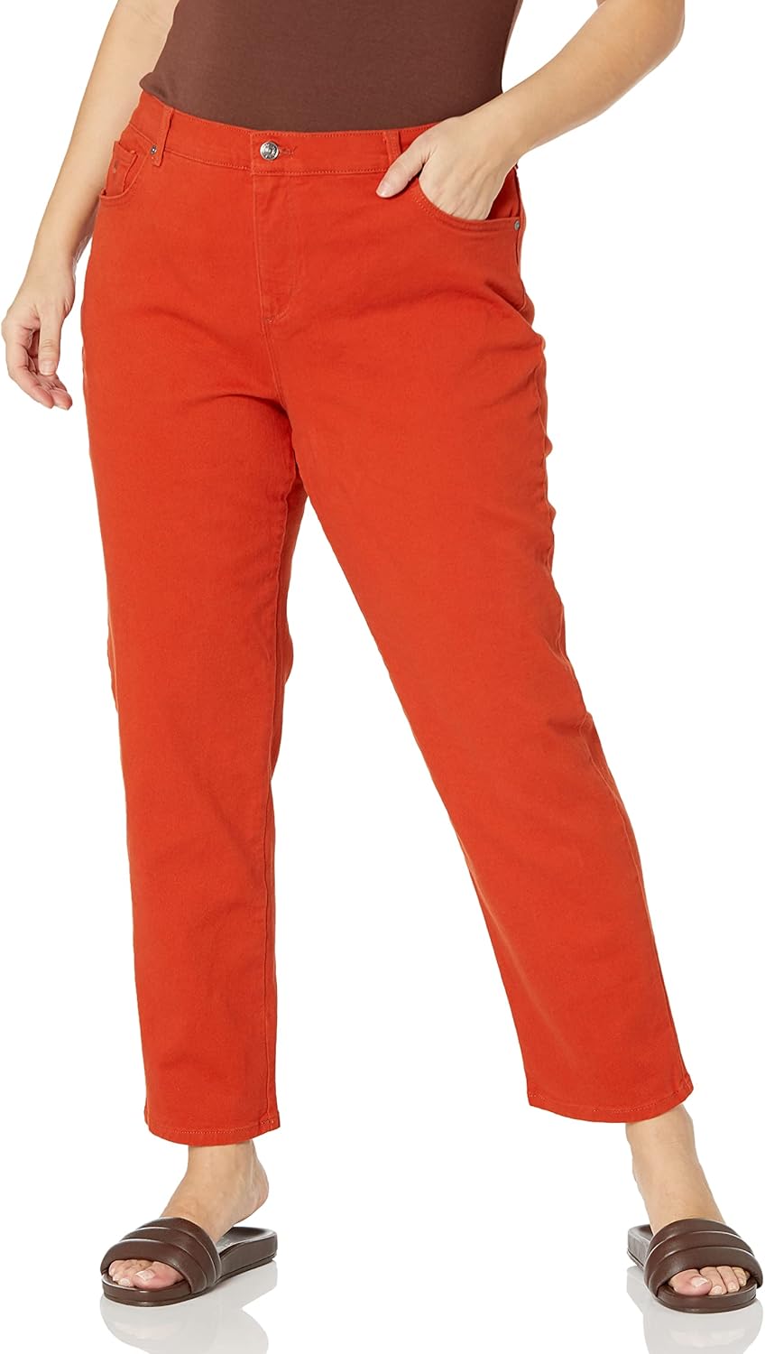 Gloria Vanderbilt Womens Amanda Classic High Rise Tapered Jean