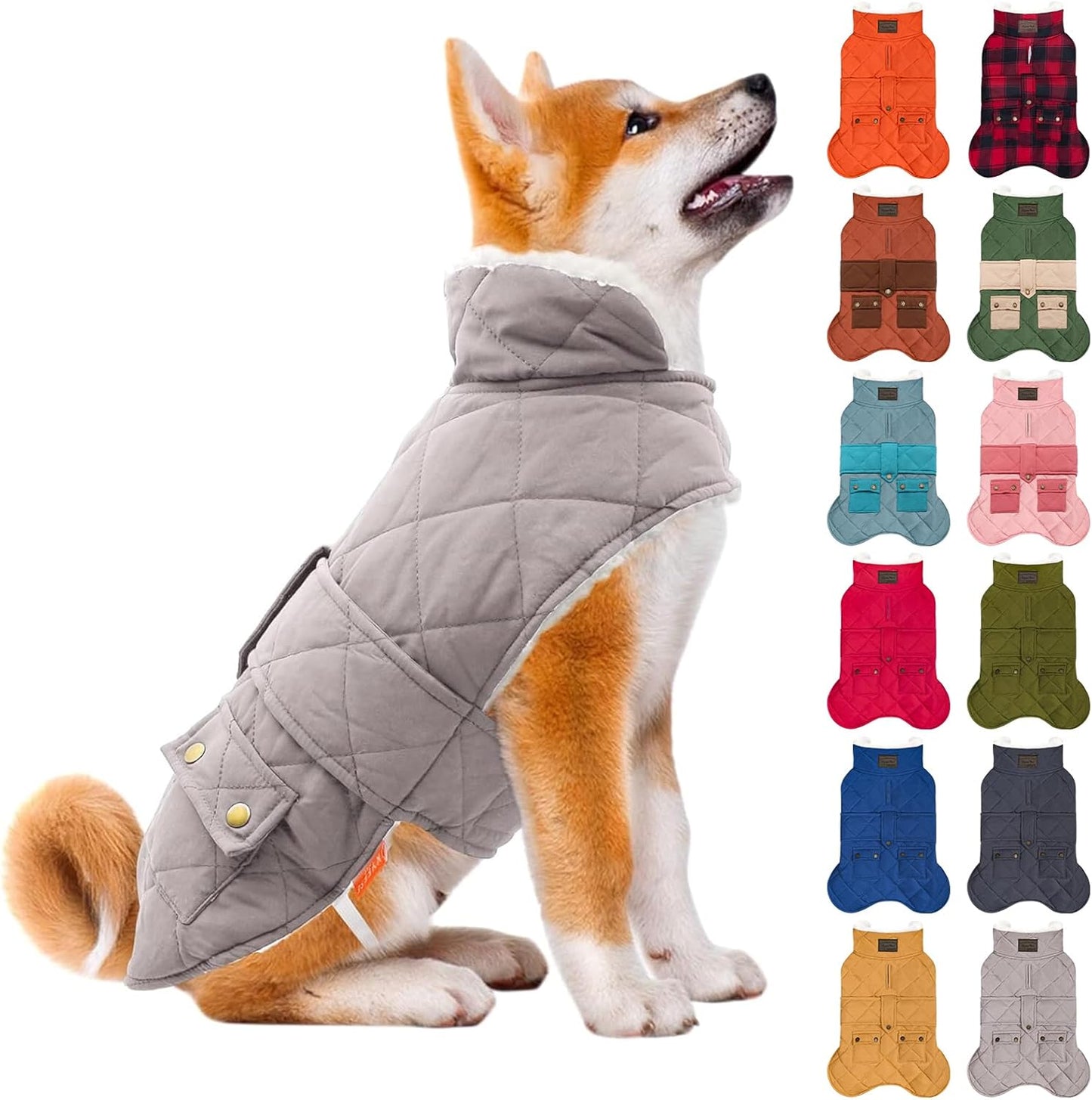 KYEESE Dog Coat Waterproof Jacket for Cold Weather Comfort