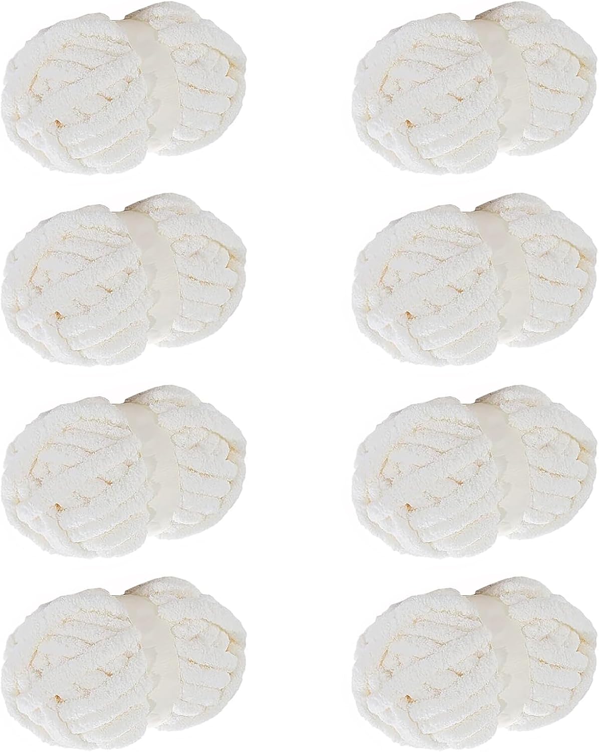 White Chunky Yarn for Hand Knitting and DIY Projects