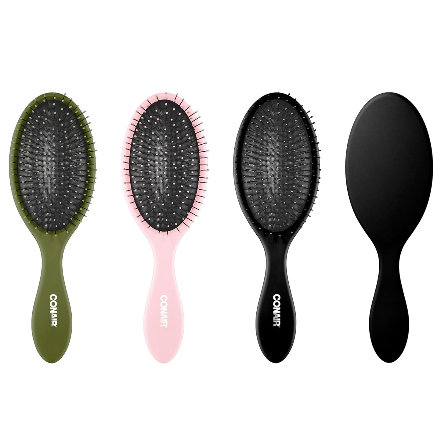 Conair 3PK Detangling Hair Brushes - For Wet & Dry Hair - Curly Hair - Women