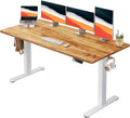 Electric Standing Desk 60 in x 24 in One-Piece Desktop - Smooth Lift