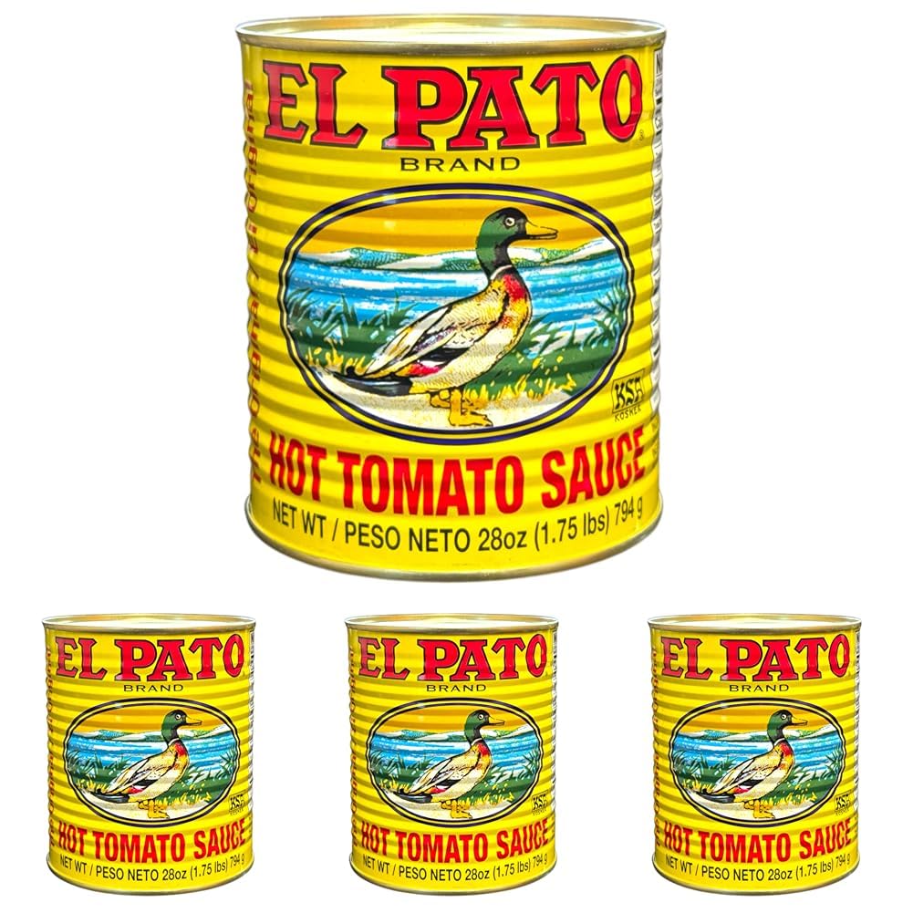 El Pato Hot Tomato Sauce: Bold & Spicy Flavor Pack of 4