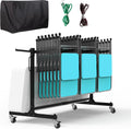 Folding Chair Rack Heavy-Duty Cart for 42 Chairs or 12 Tables - Smooth