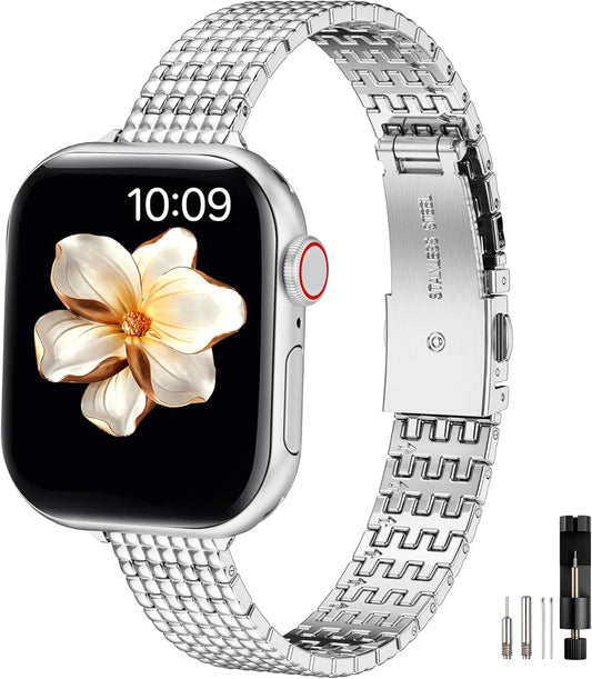 Stylish Stainless Steel Apple Watch Band by MioHHR