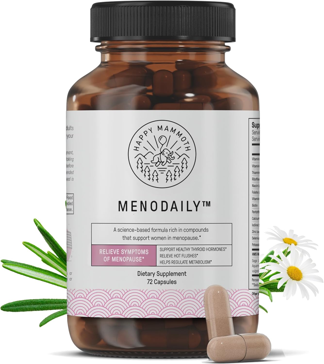 Meno Daily Menopause Vitamins for Women - Boost Metabolism & Mood