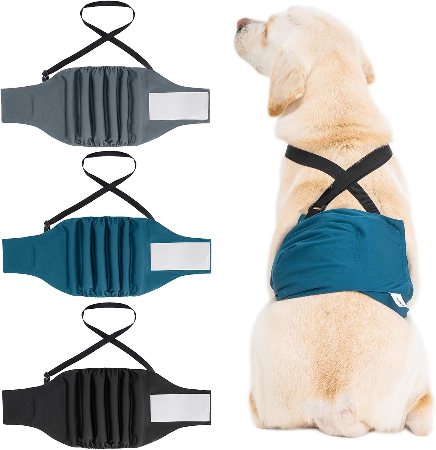 Escape-Proof Washable Dog Belly Bands Pack