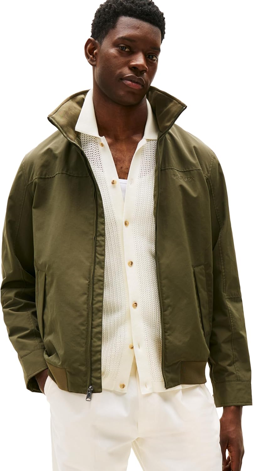 Tommy Hilfiger Men's Seated Fit Regatta Jacket for All Weather